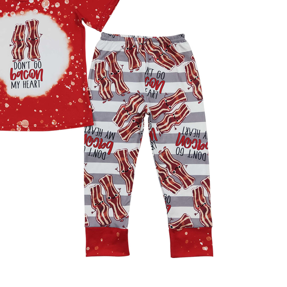 Baby Boys Red Cute Short Sleeve Tee Shirts Joggers Pajamas Clothes Sets