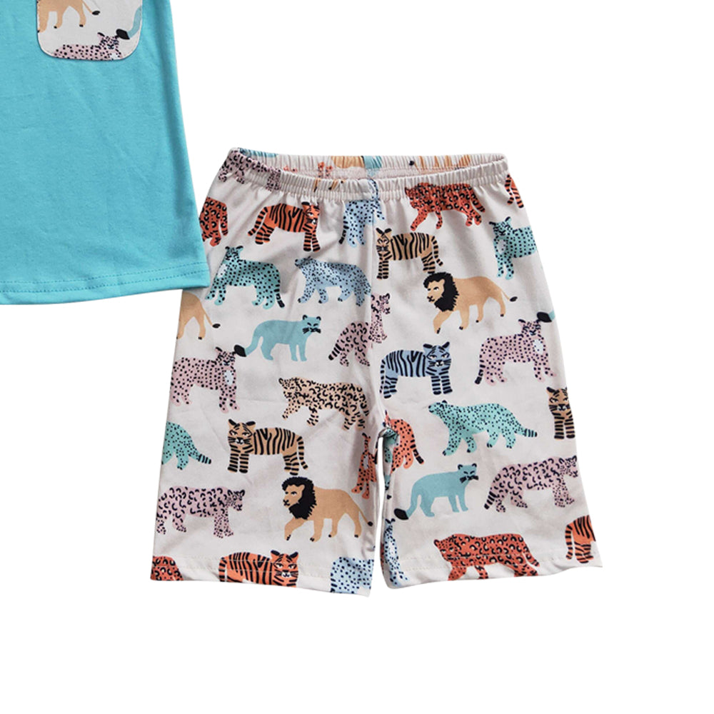 Baby Boys Animal Pockets Shorts Sets