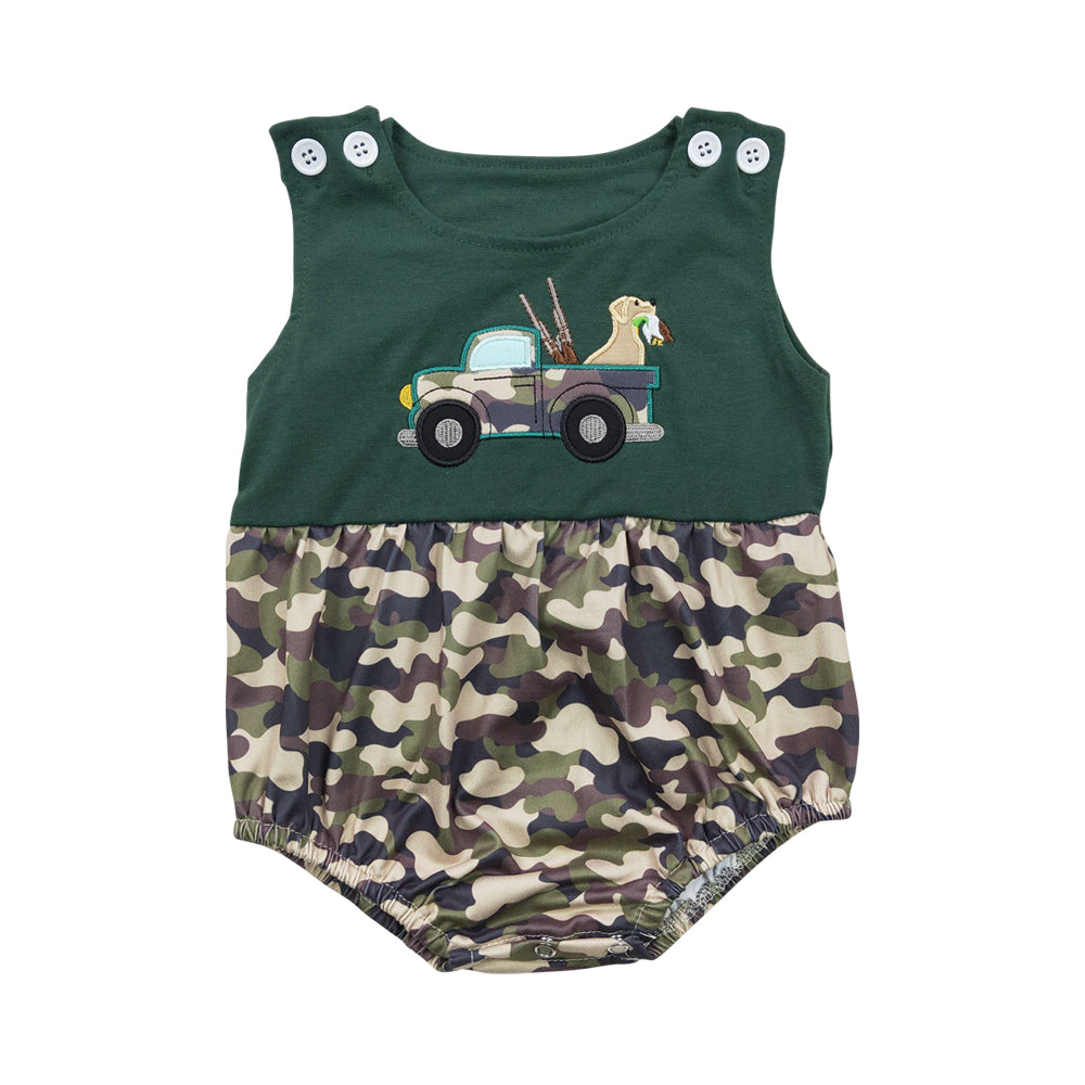 Baby Boys Summer Hunting Camo Rompers