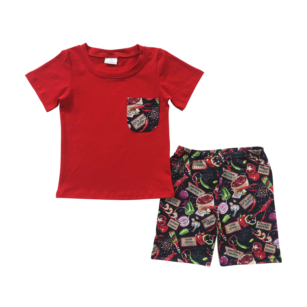 Baby Boys Lobster Summer Shorts Sets