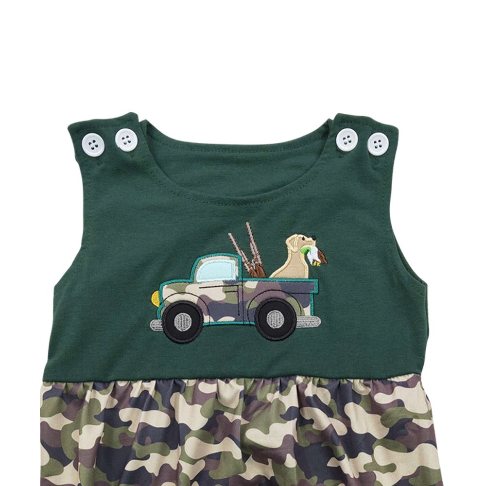 Baby Boys Summer Hunting Camo Rompers