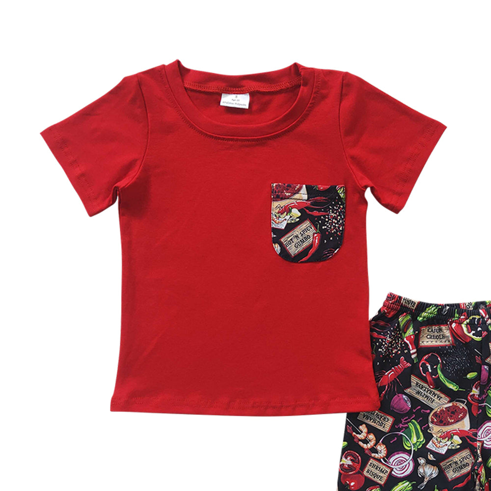 Baby Boys Lobster Summer Shorts Sets