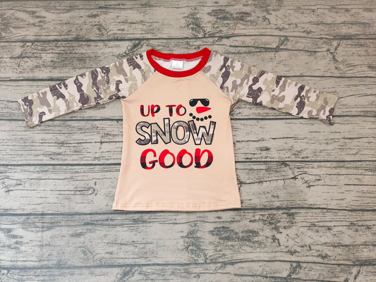 Baby kids long sleeve Christmas snow shirts