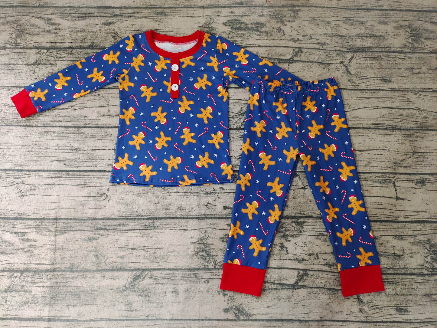 Baby Boys Christmas Gingerbread Pajamas pants sets