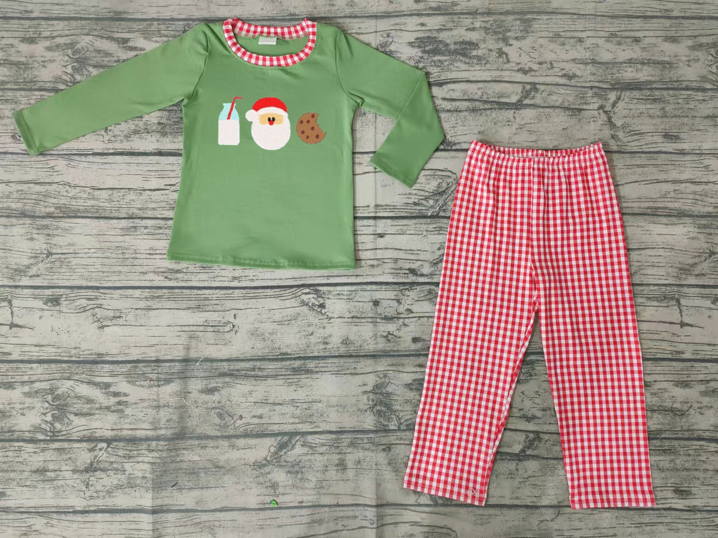 Baby Boys Christmas Santa Cookie Pants Clothes Sets