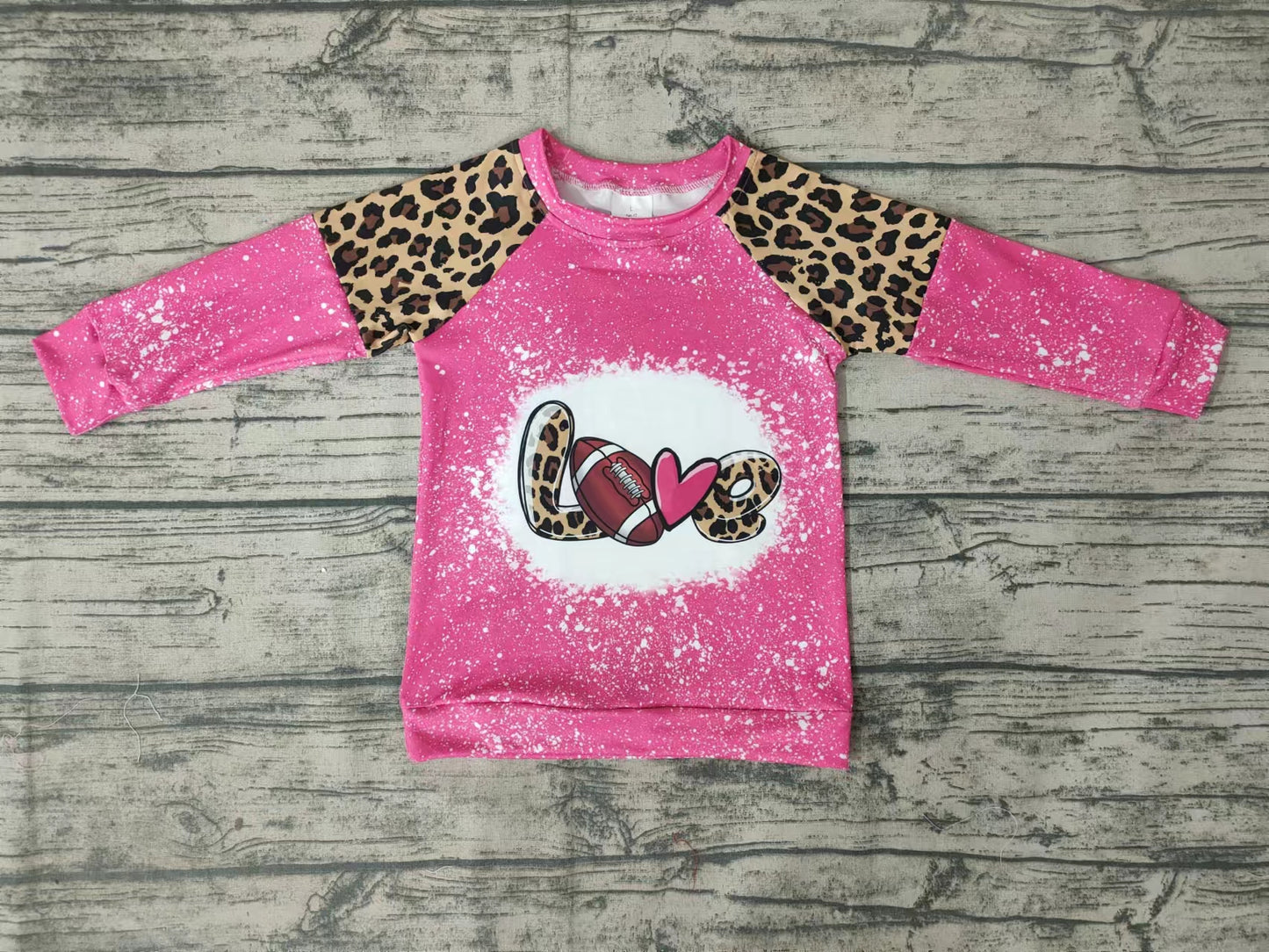 Baby Girls Love Baseball Long Sleeve shirts tops