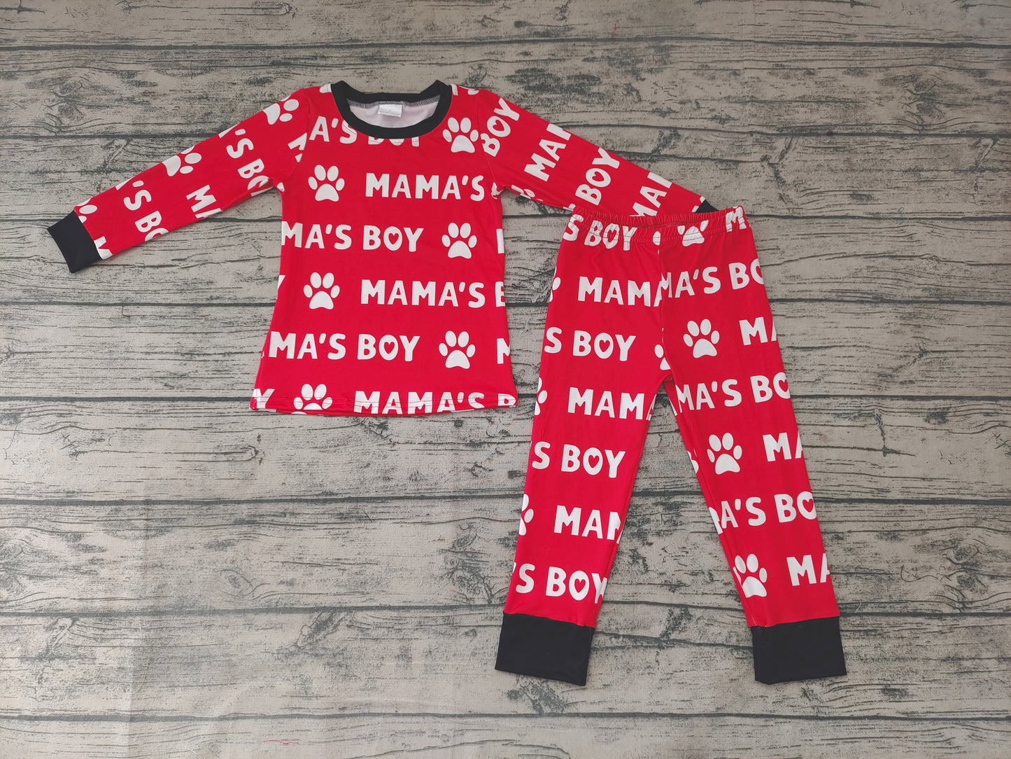 Baby Mama's boy Heart Pajamas pants clothes sets