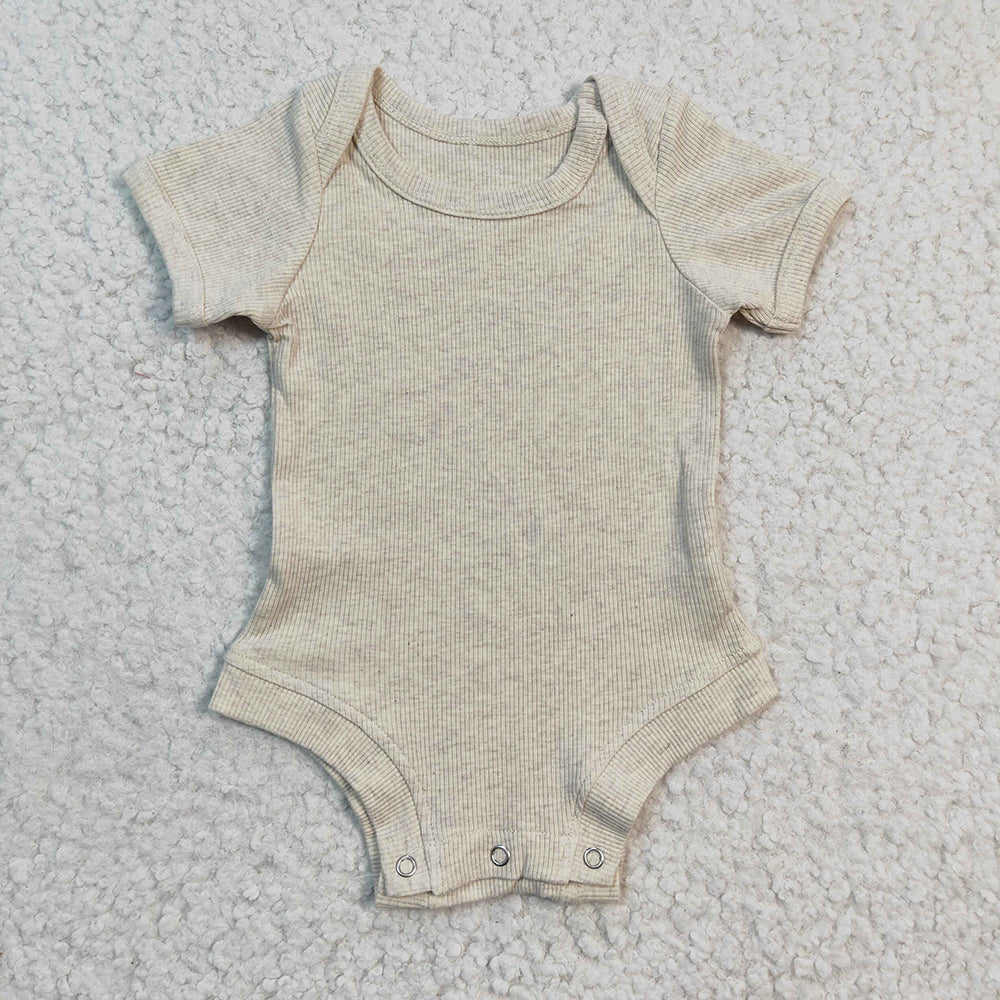 Baby Girls Light Grey Long Sleeve Woolen Cotton Rompers