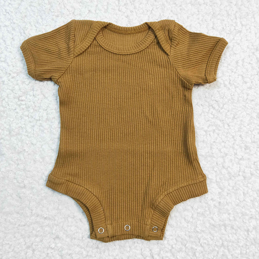 Baby Girls Mustard Long Sleeve Woolen Cotton Rompers