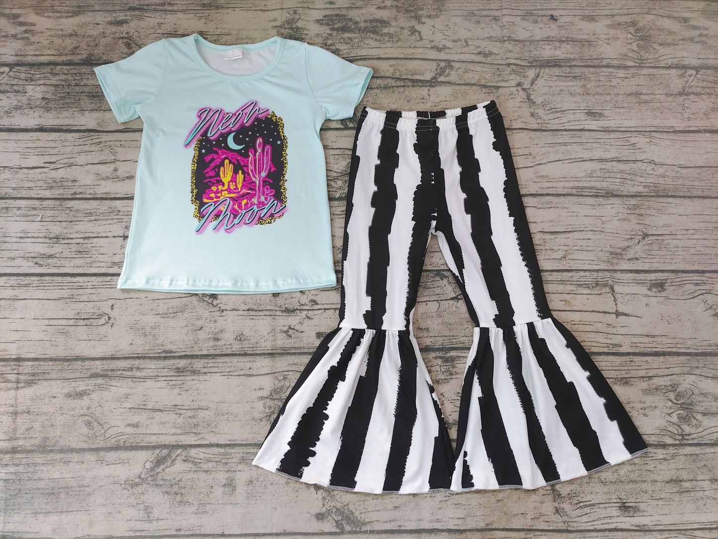 Baby Girls moon western bell pants sets