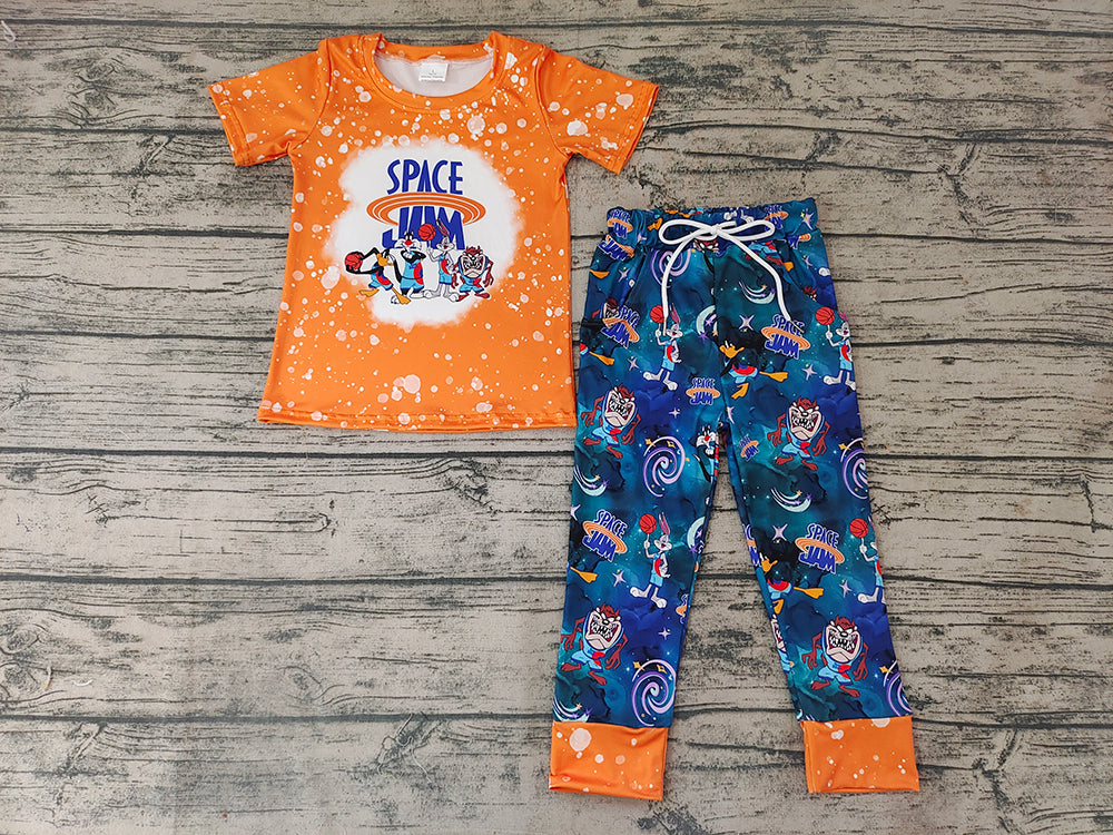 Baby Boys Cartoon Space Pants sets