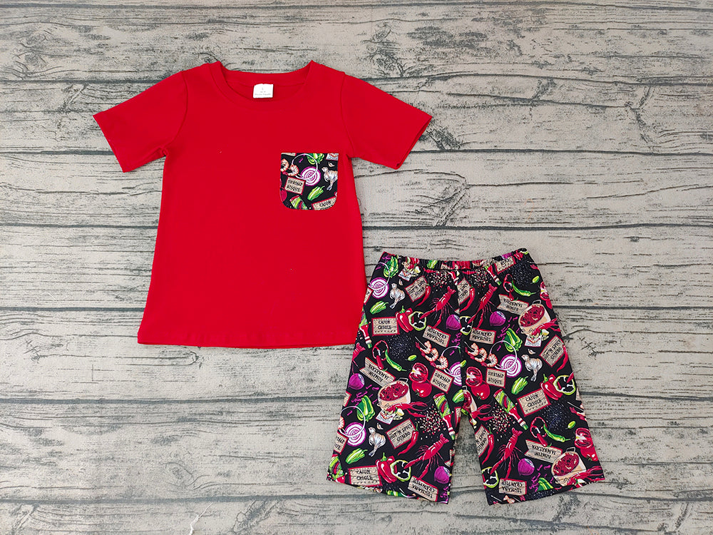 Baby Boys Lobster Summer Shorts Sets