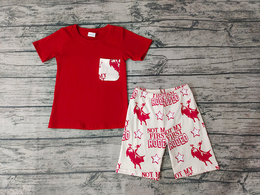 Baby Boys Not My First Rodeo Tee Shirts Shorts Sets
