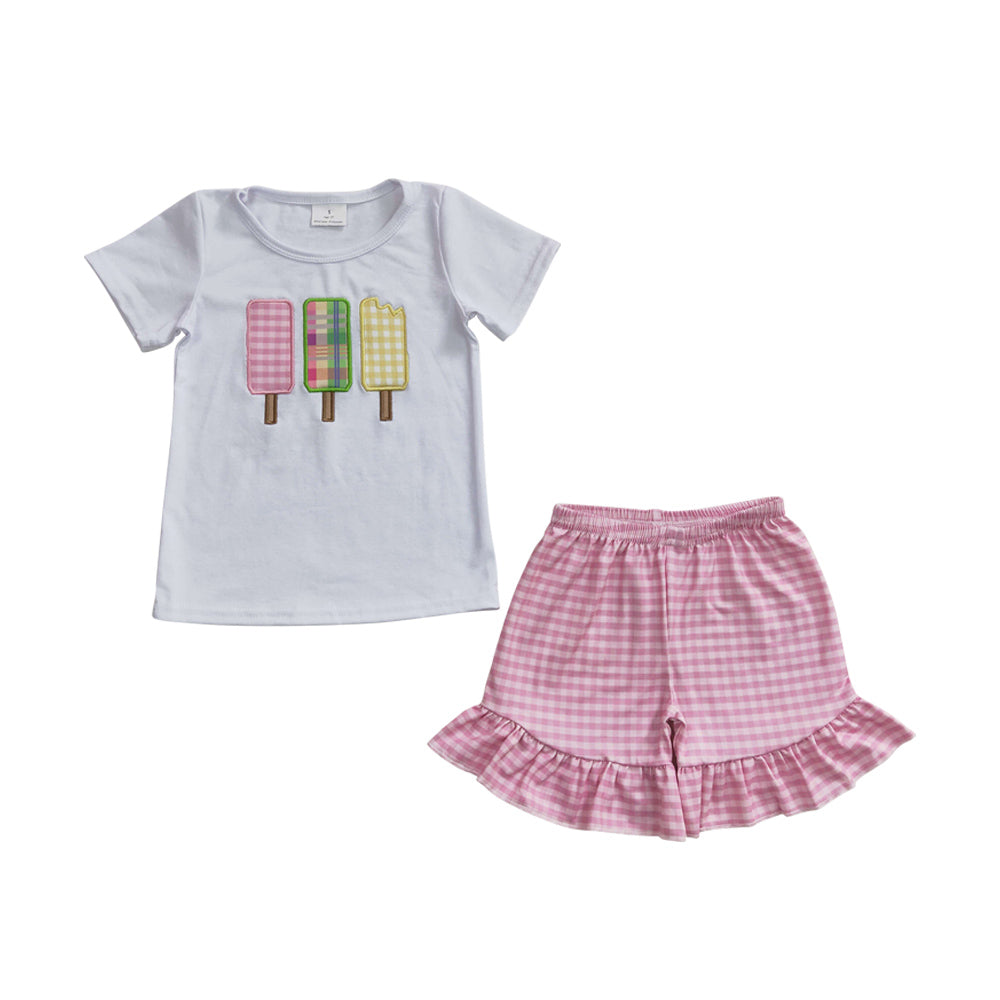 Baby Girls Summer Popsicle Shorts Sets