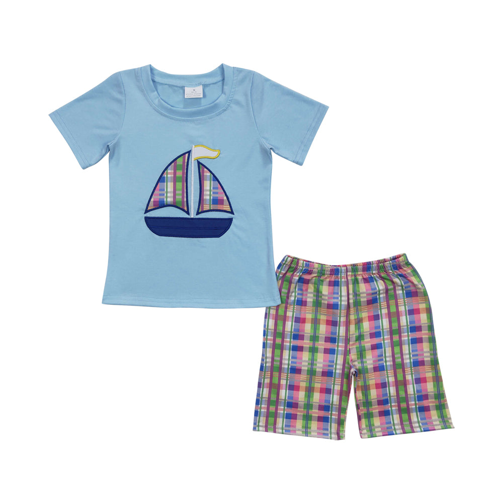 Baby Boys Summer Boats shorts Clothes Sets