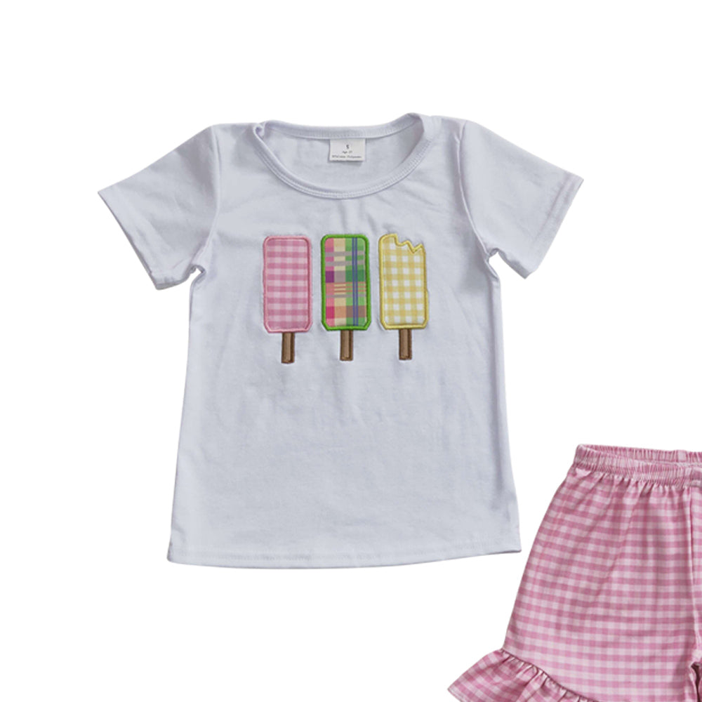 Baby Girls Summer Popsicle Shorts Sets