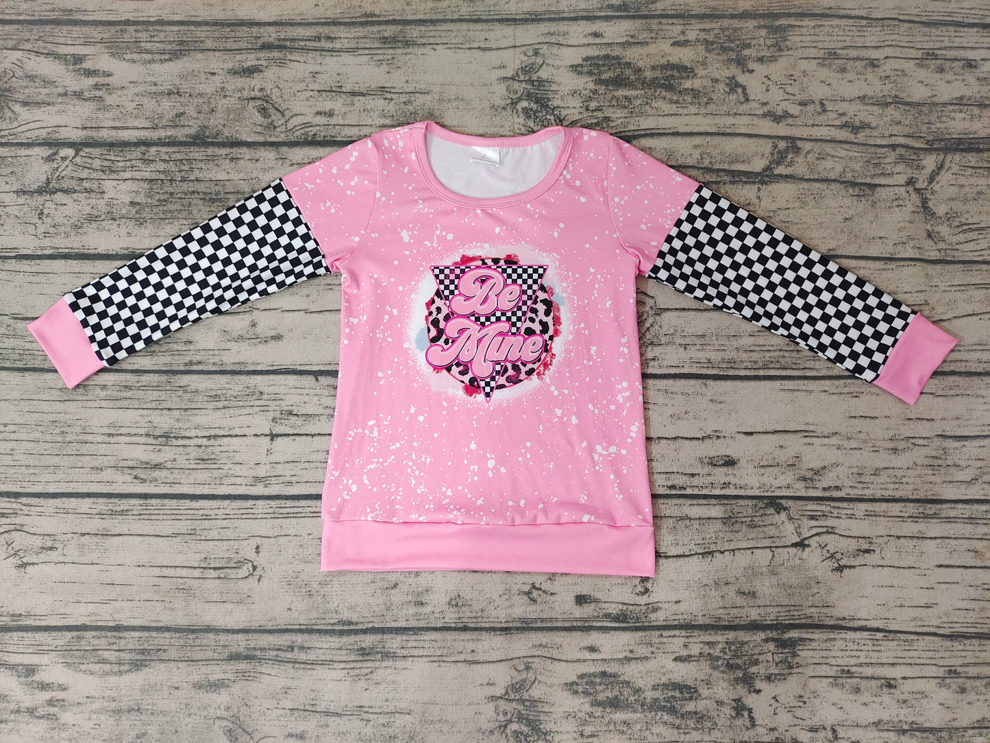 Baby Girls Valentines Be mine Long Sleeve shirts tops