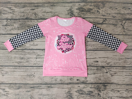 Baby Girls Valentines Be mine Long Sleeve shirts tops