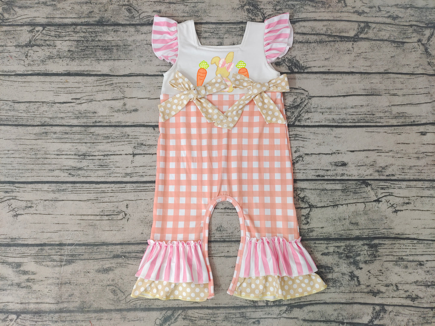 Baby Girls Easter Bunny Rabbit rompers