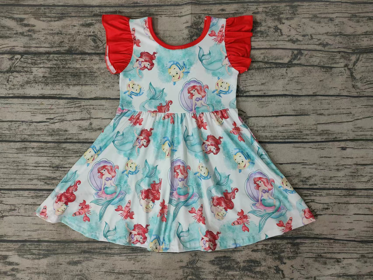 Baby Girls Pearl Mermaid Knee Length Dresses