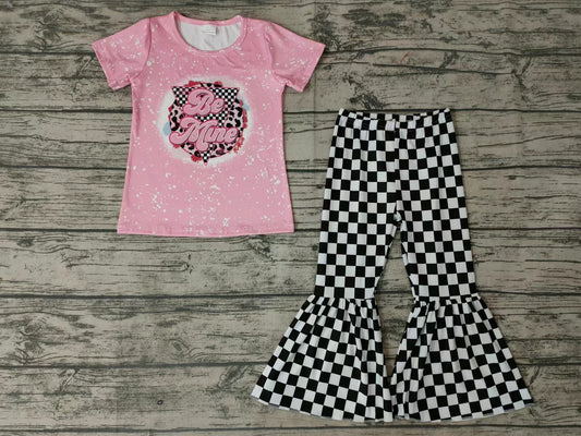 Baby Girls Be mine Valentines bell pants sets