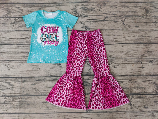 Baby Girls Cowgirl sassy Bell Bottom Pants sets