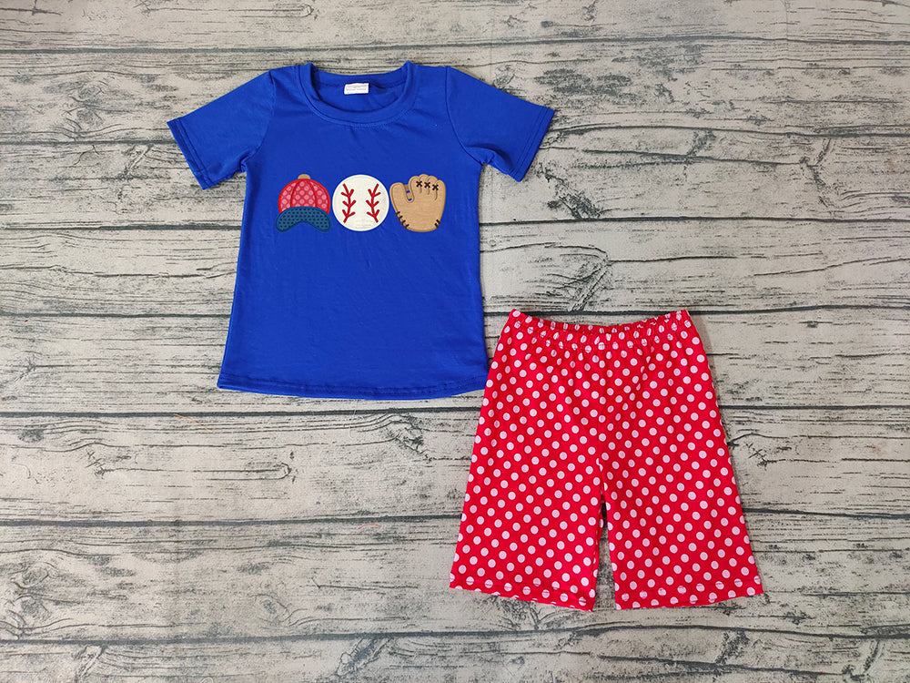 Baby Boys baseball summer shorts sets