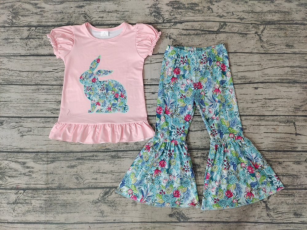 Baby Girls Easter Rabbit Pants clothes sets