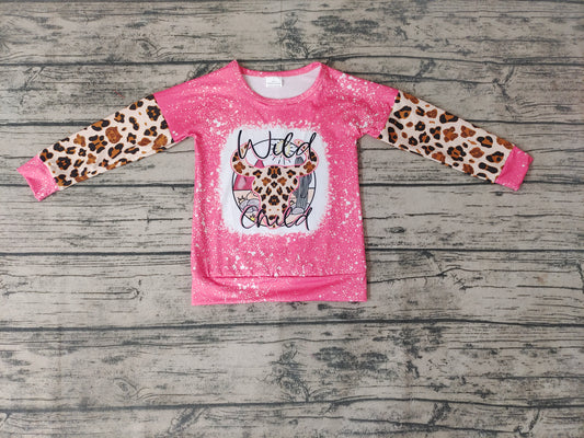 Baby Girls Wild Cow Long Sleeve shirts tops