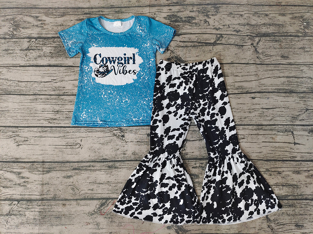 baby Girls Cowgirl Vibes Bell Pants sets