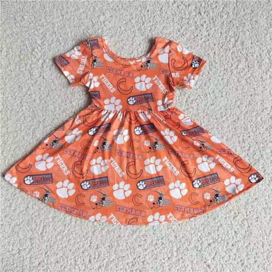 Baby girls football short sleeve dress221205