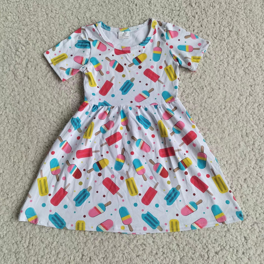 Baby girls popstick short sleeve dresses 221206