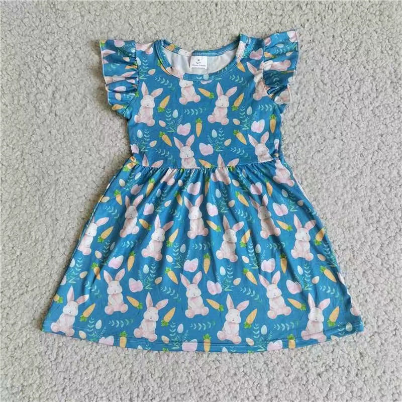 Baby girls rabbit pearl dresses 221208