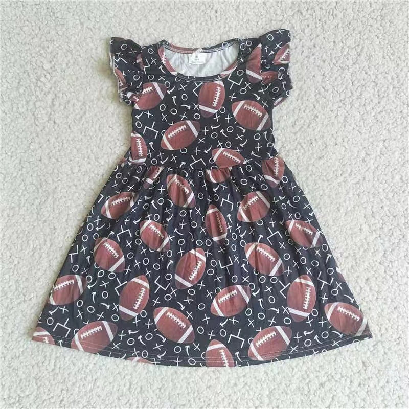 Baby girls baseball pearl dresses 221208