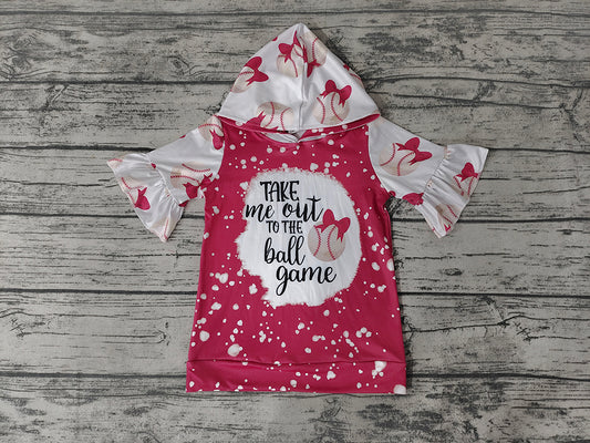 Baby Girls Baseball Hoodie short Sleeve shirts tops