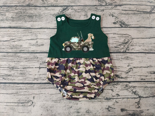 Baby Boys Summer Hunting Camo Rompers