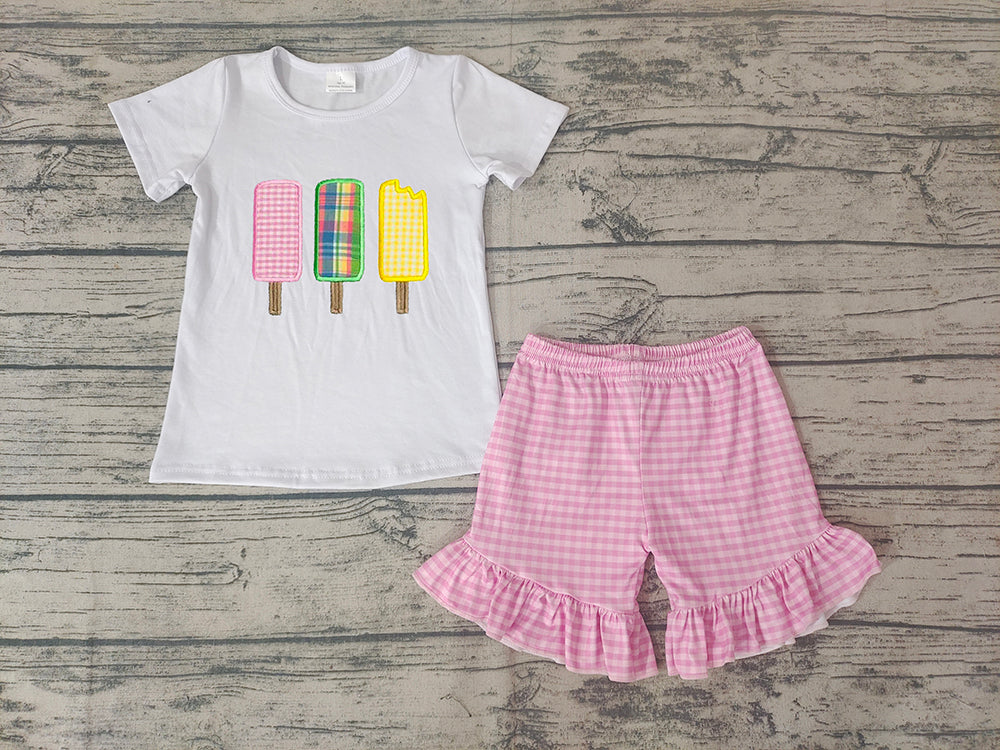 Baby Girls Summer Popsicle Shorts Sets