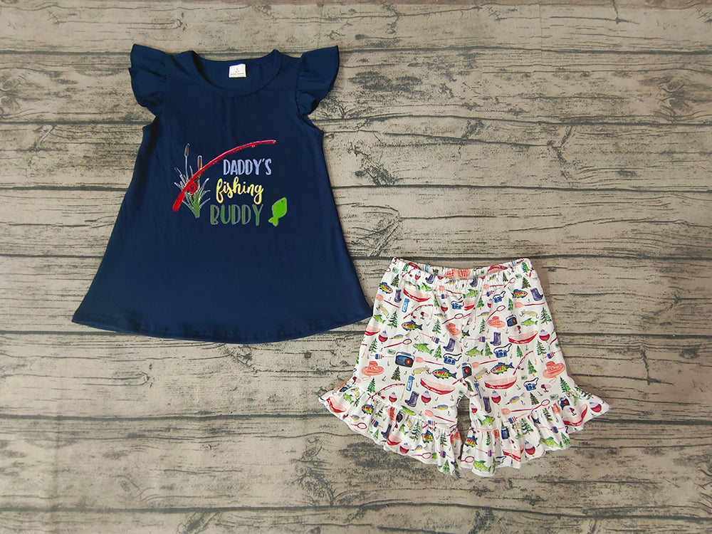 Baby Girls Summer Fishing Shorts Sets