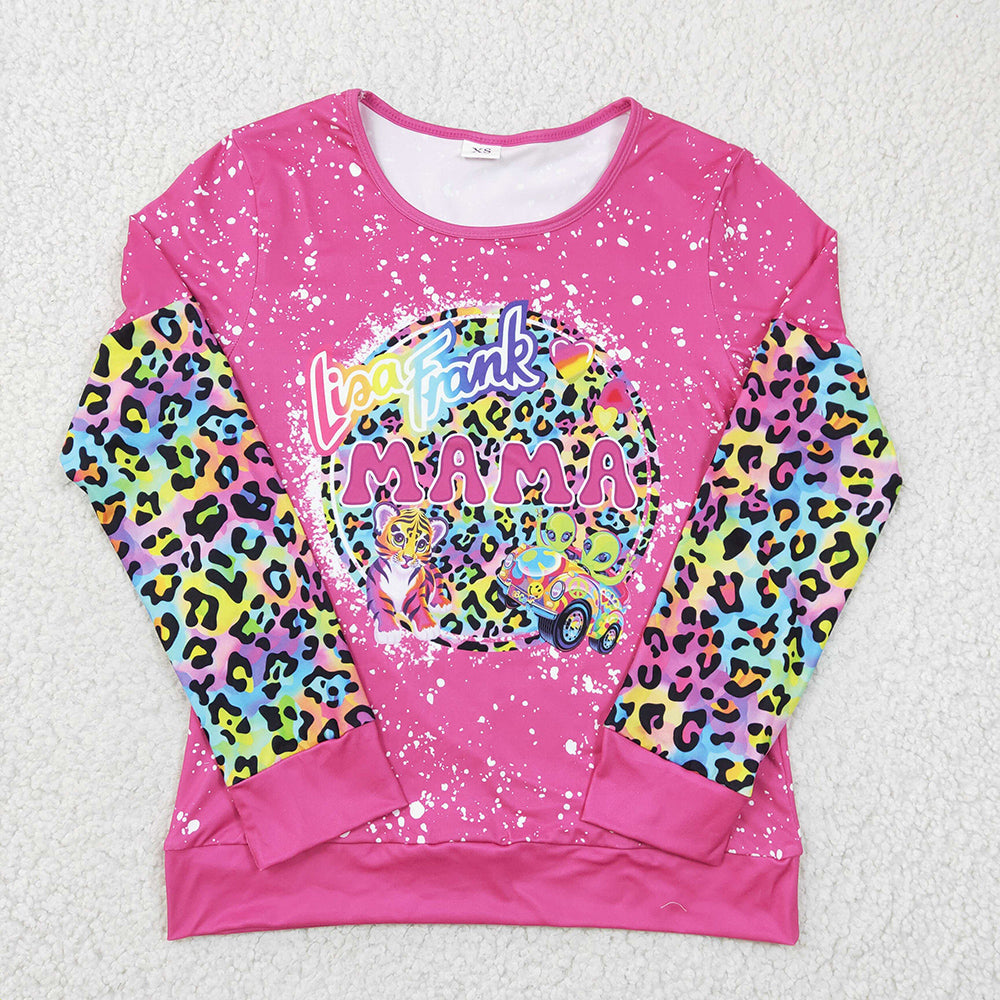 Women adult Mama colorful leopard shirts