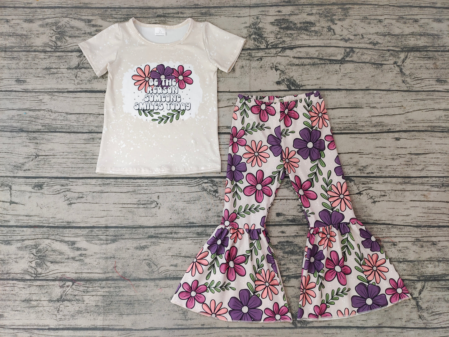 Baby Girls Flowers bell pants clothes sets