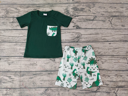 Baby Boys Dinosaur Pockets shorts Clothes sets