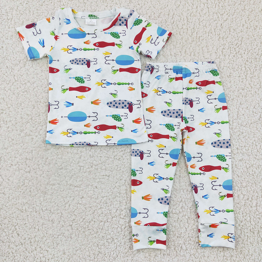 Baby Boys Fishing Pajamas Pants clothes sets