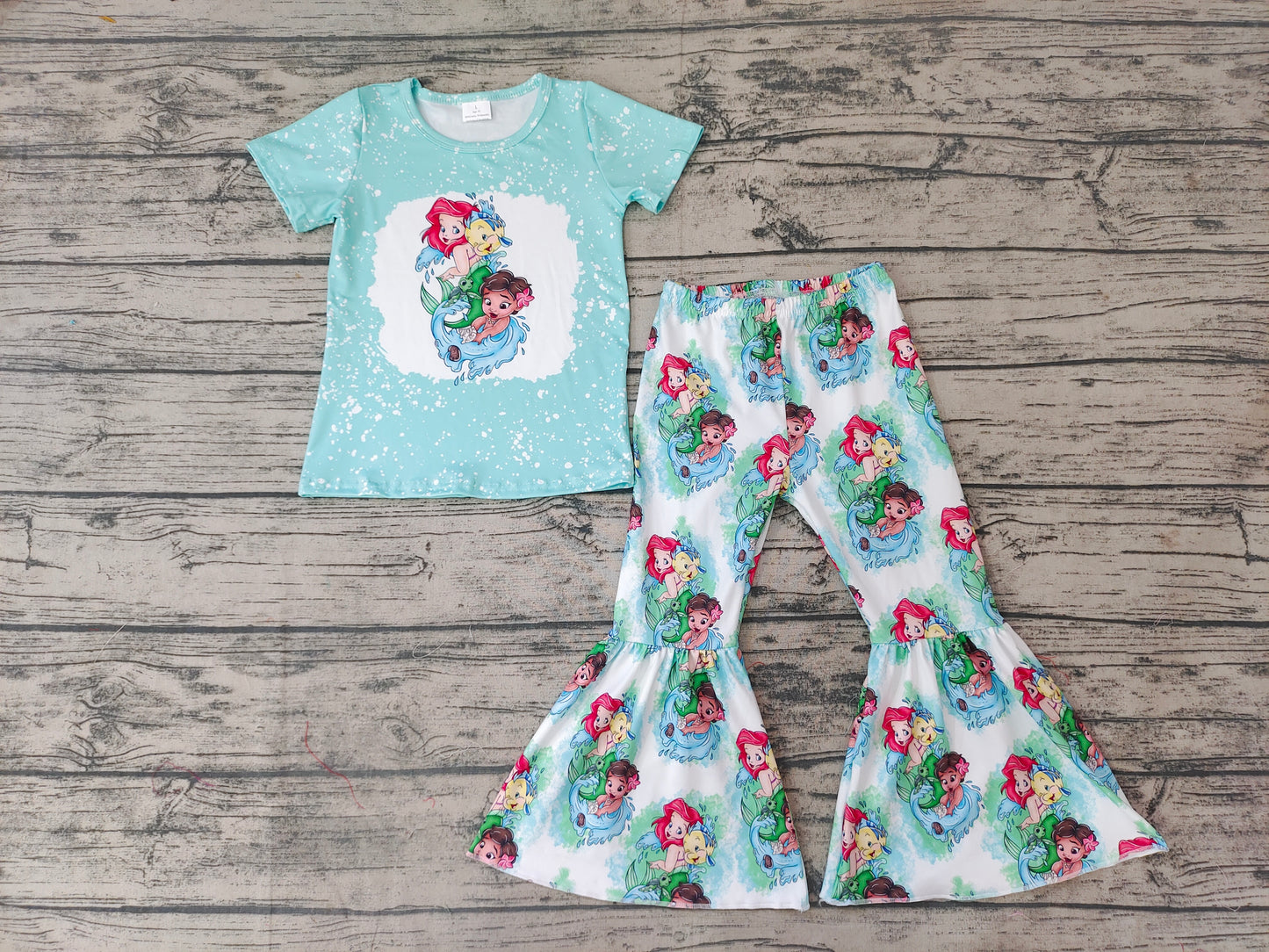 Baby Girls Mermaid Bell Pants clothes Sets