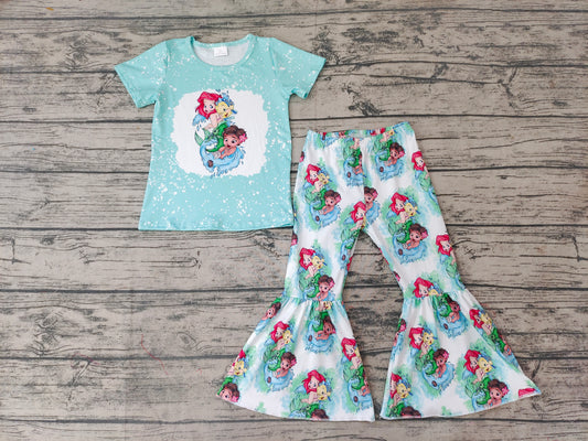 Baby Girls Mermaid Bell Pants clothes Sets