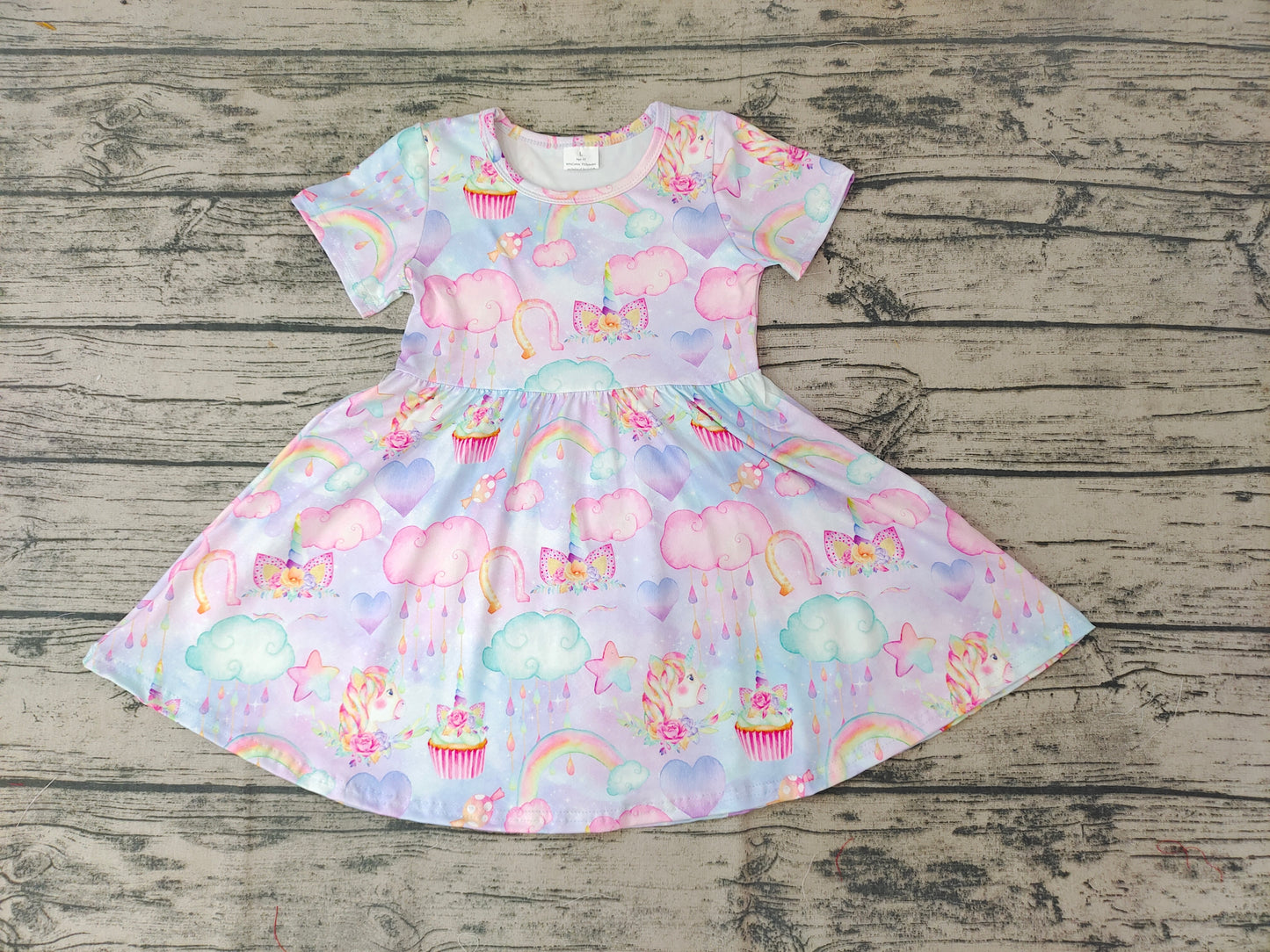 Baby Girls Unicorn Birthday knee length dresses