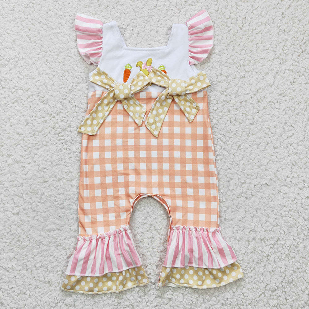 Baby Girls Easter Bunny Rabbit rompers