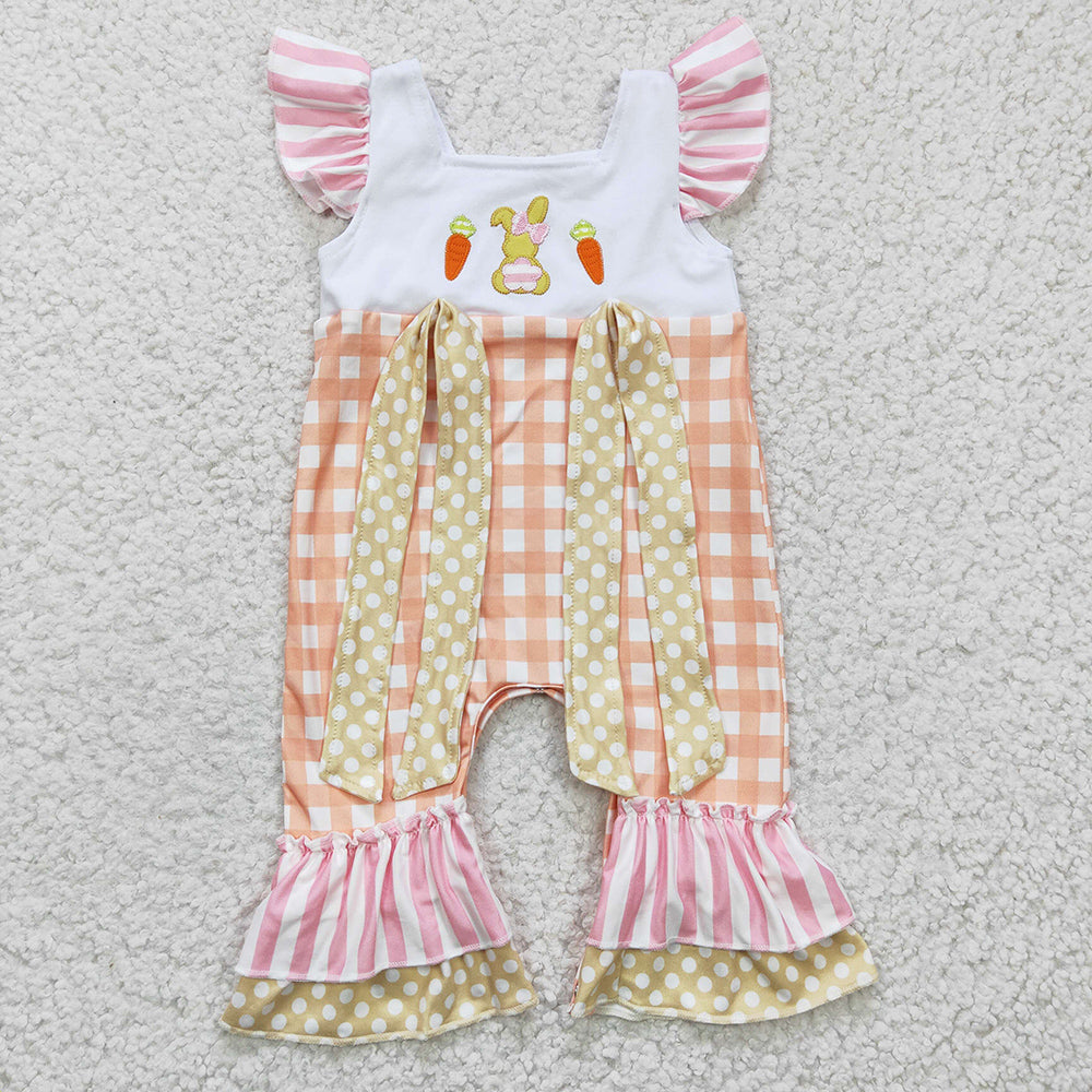 Baby Girls Easter Bunny Rabbit rompers