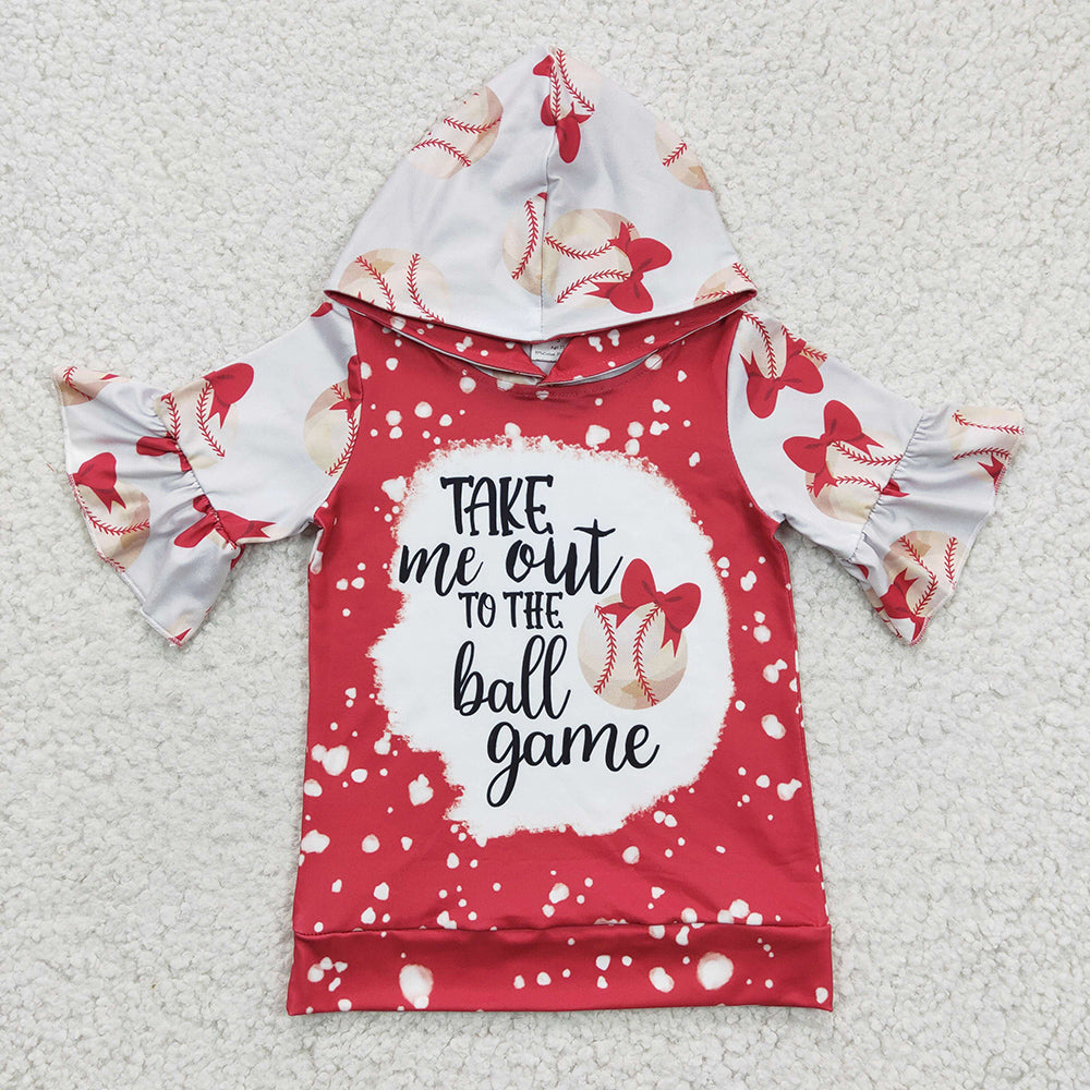 Baby Girls Baseball Hoodie short Sleeve shirts tops