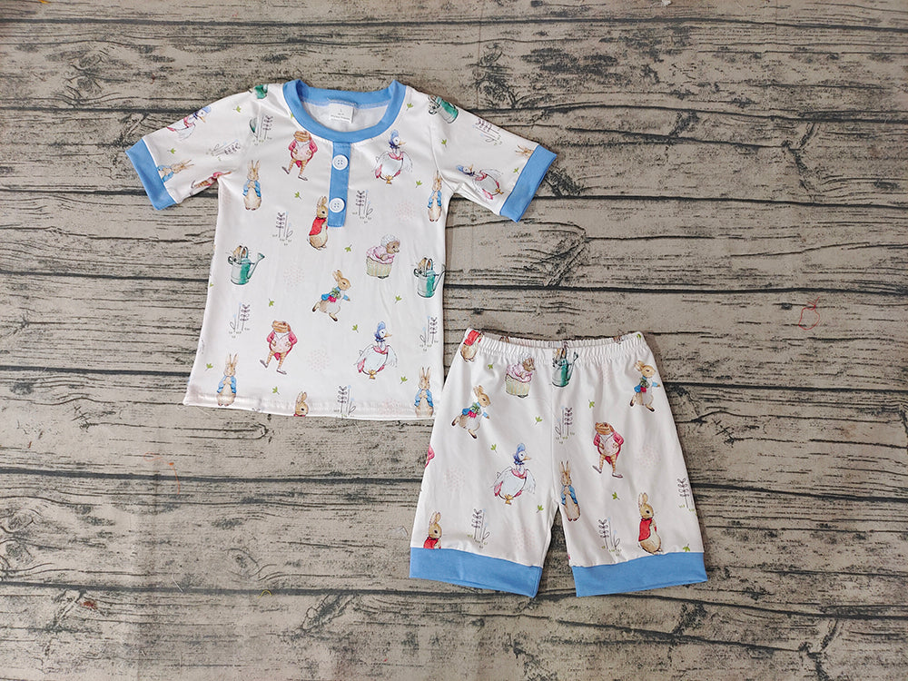 Baby Boys Easter Rabbit Shorts Sets Pajamas