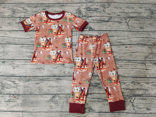 Baby Boys Wester Horse Sets Pajamas Sets